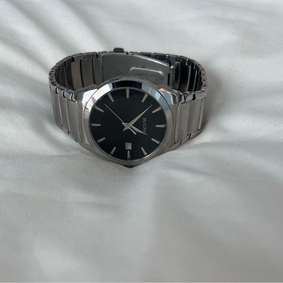 Bulova Classic Black Dial Stainless Steel Men's Watch 96B149